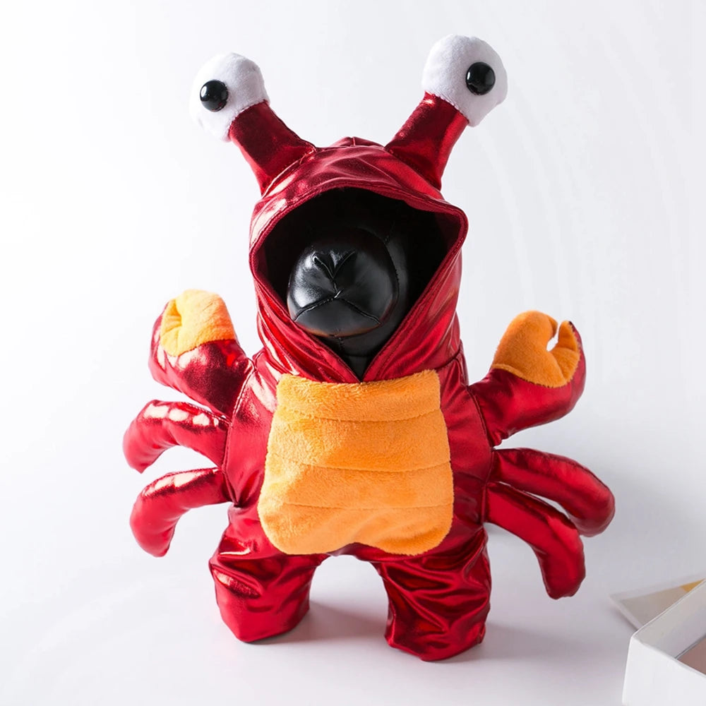 Dog Clothes Halloween Funny Pet Red Crab Costume Pet Cute Cosplay Special Events Apparel Outfit Dog Costumes Clothing Dog Sets