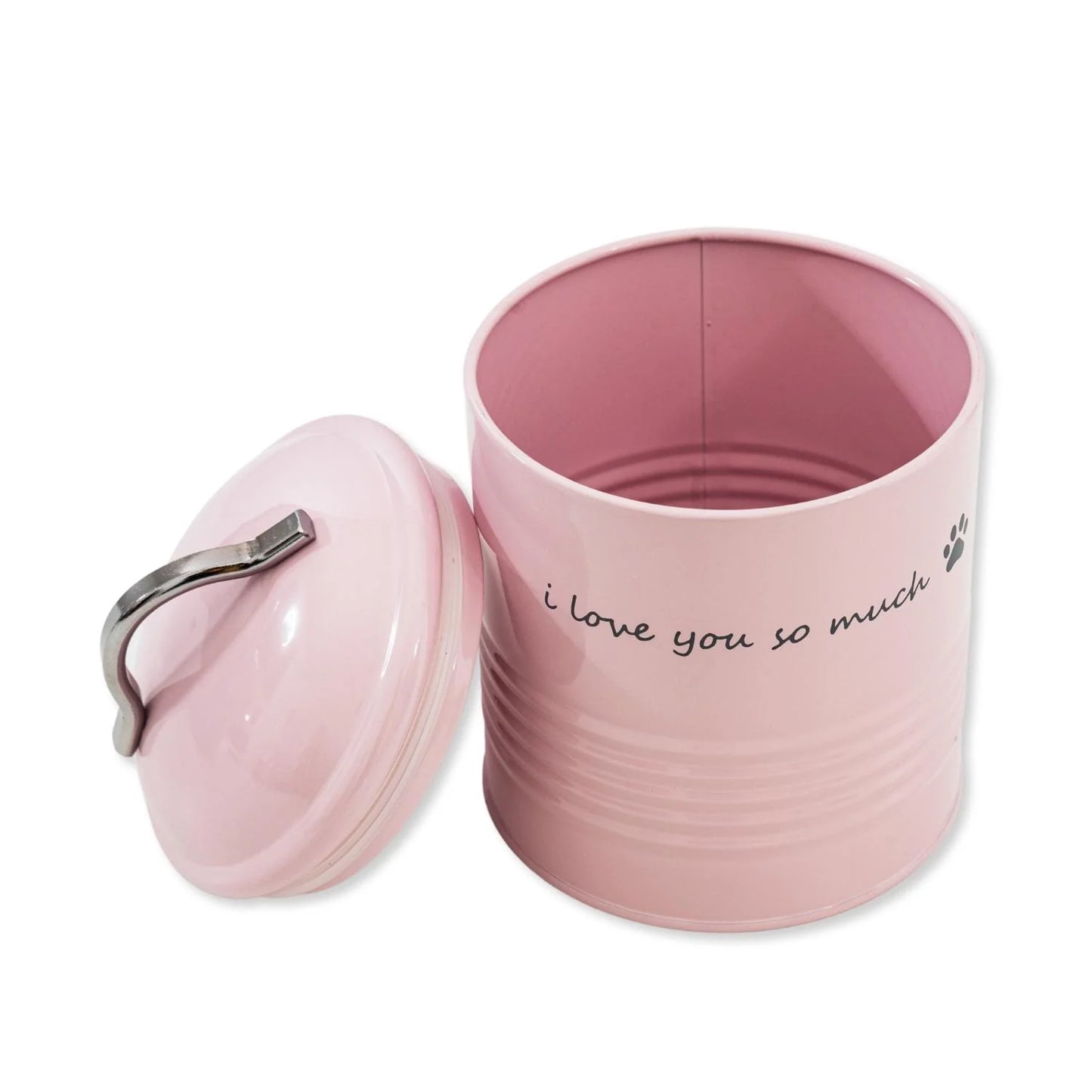 "I Love You so Much" Dog Treat Printed Canister Gift Set