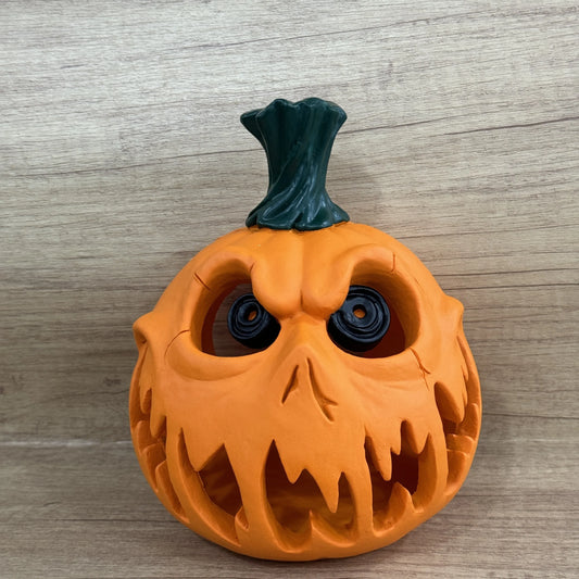 Giant Halloween Pumpkin Resin Decoration - Ghost Skull with Weird Facial Features, Halloween Decorations Halloween Ornaments