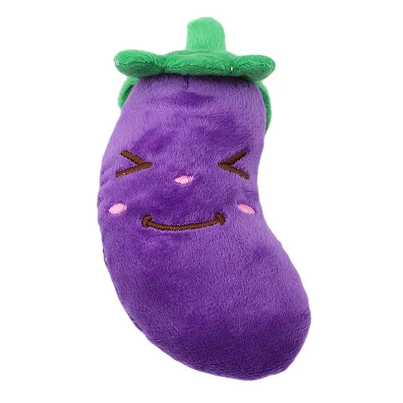 Pet Puppy Cat Donuts Squeaky Plush Toy Chew Squeaker Sound Dog Play Bite Toys Watermelon Ice Cream Star Banana Lobster Orange