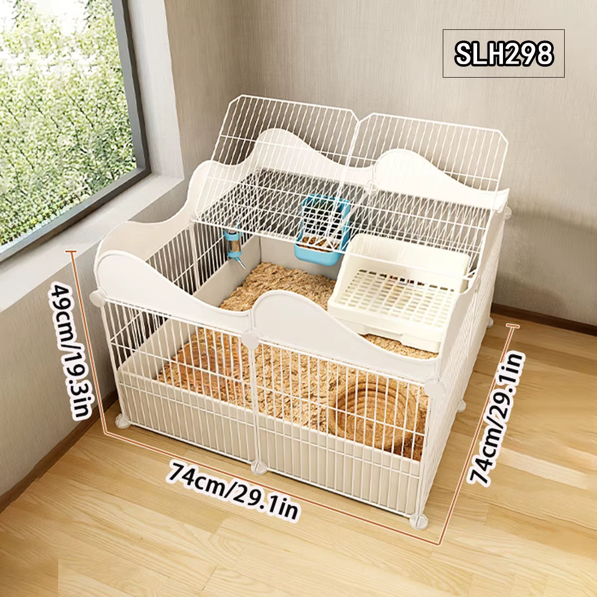Rabbit Cage Household Indoor Special Extra Large Encrypted Urine Spray Guinea Pig Guinea Pig Cage Fence Rabbit Nest Rabbit Cage