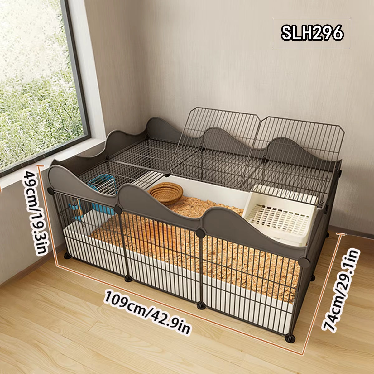 Rabbit Cage Household Indoor Special Extra Large Encrypted Urine Spray Guinea Pig Guinea Pig Cage Fence Rabbit Nest Rabbit Cage