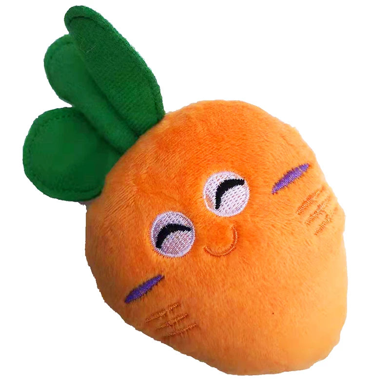 Pet Puppy Cat Donuts Squeaky Plush Toy Chew Squeaker Sound Dog Play Bite Toys Watermelon Ice Cream Star Banana Lobster Orange