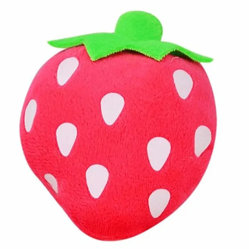 Pet Puppy Cat Donuts Squeaky Plush Toy Chew Squeaker Sound Dog Play Bite Toys Watermelon Ice Cream Star Banana Lobster Orange
