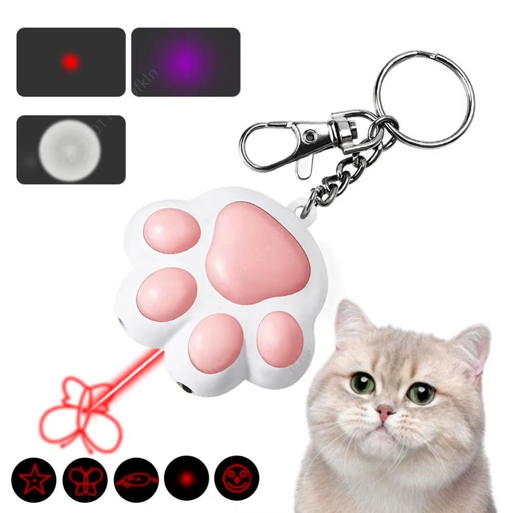 Interactive Cat Toys 5 Adjustable Patterns Training Chaser Interactive Toy Cat Laser Toy for Indoor Cats Dogs Pets