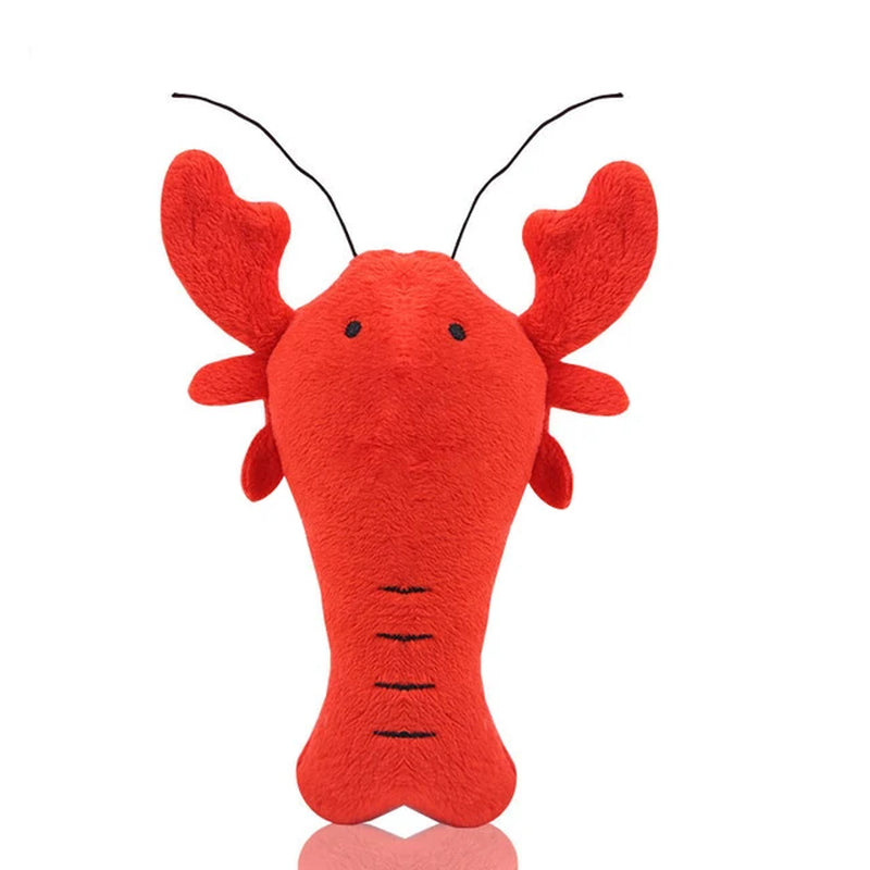 Pet Puppy Cat Donuts Squeaky Plush Toy Chew Squeaker Sound Dog Play Bite Toys Watermelon Ice Cream Star Banana Lobster Orange