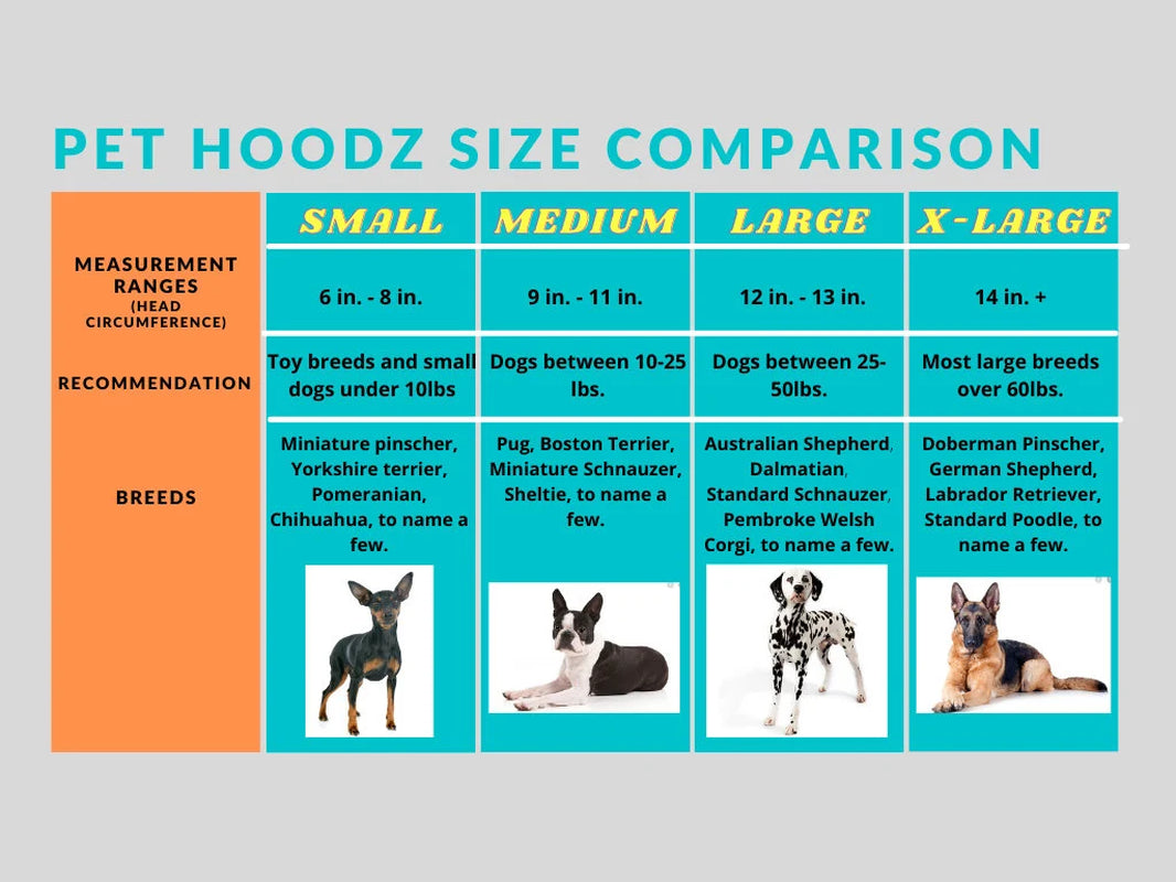Pet Hoodz for Dogs-Anxiety, Grooming, Ear Muffs, Dog Ear Protection, Calming, Ear Compression, Pet Hoodie, Dog Hoodie