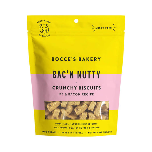 Everyday Bac'N Nutty Biscuits Crunchy Dog Treats 5Oz.